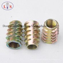 Zinc Alloy Nut Furniture Nut Hexagonal Insert Nut